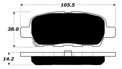 Porterfield Brake Pads for 2006 INFINITI FX35 - Dash Racegear