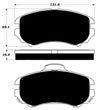 Porterfield Brake Pads for 2009 HYUNDAI ELANTRA Sedan - Dash Racegear