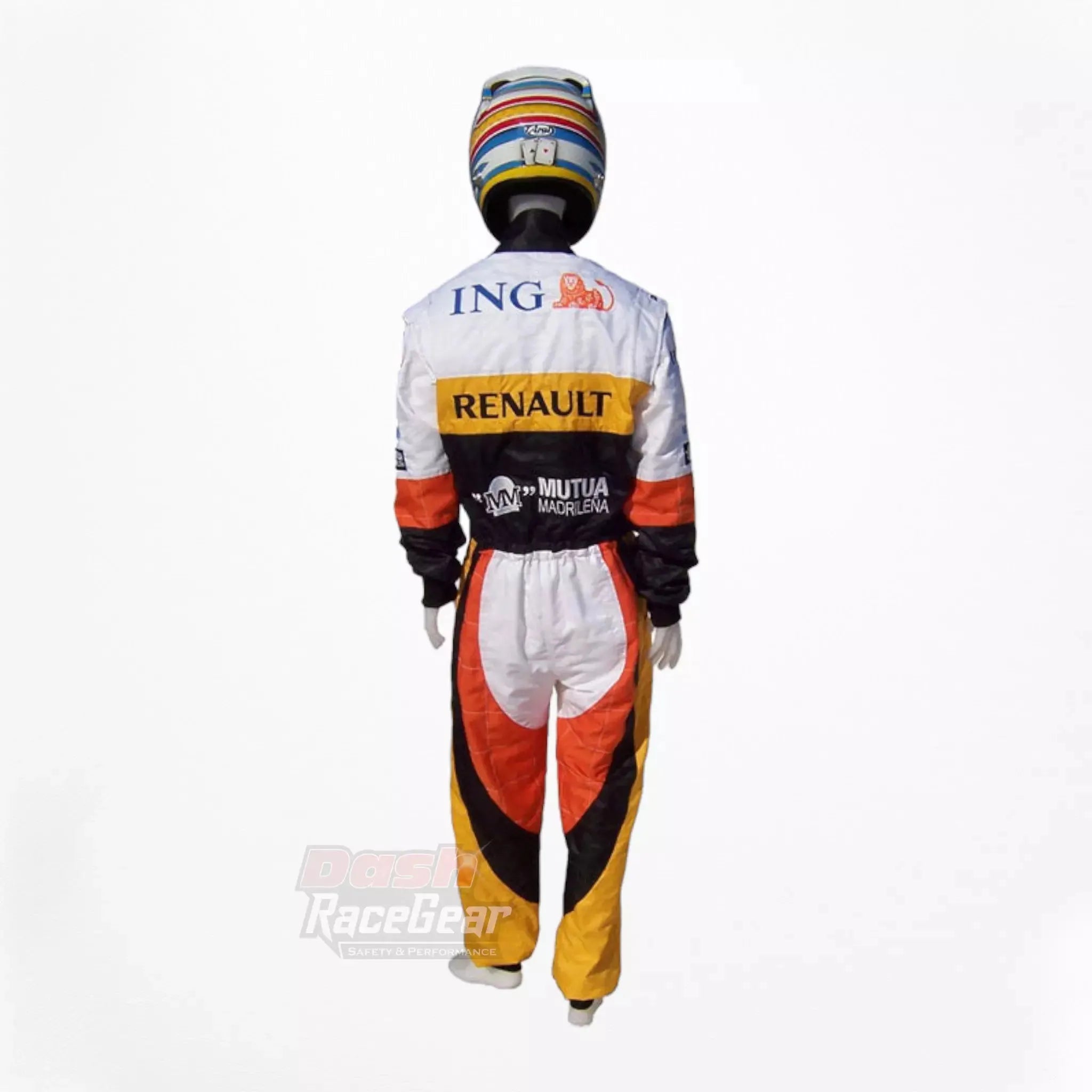 2008 Fernando Alonso Renault F1 Embroidered Racing Suit - Dash Racewear