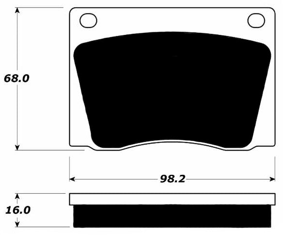 Porterfield Brake Pads for 1974 JAGUAR XK E - Dash Racegear