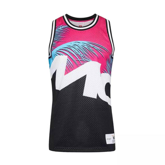 MIAMI GRAND PRIX MESH TANK - MITCHELL & NESS - BLACK/PINK - Dash Racegear