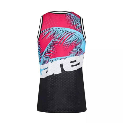 MIAMI GRAND PRIX MESH TANK - MITCHELL & NESS - BLACK/PINK - Dash Racegear