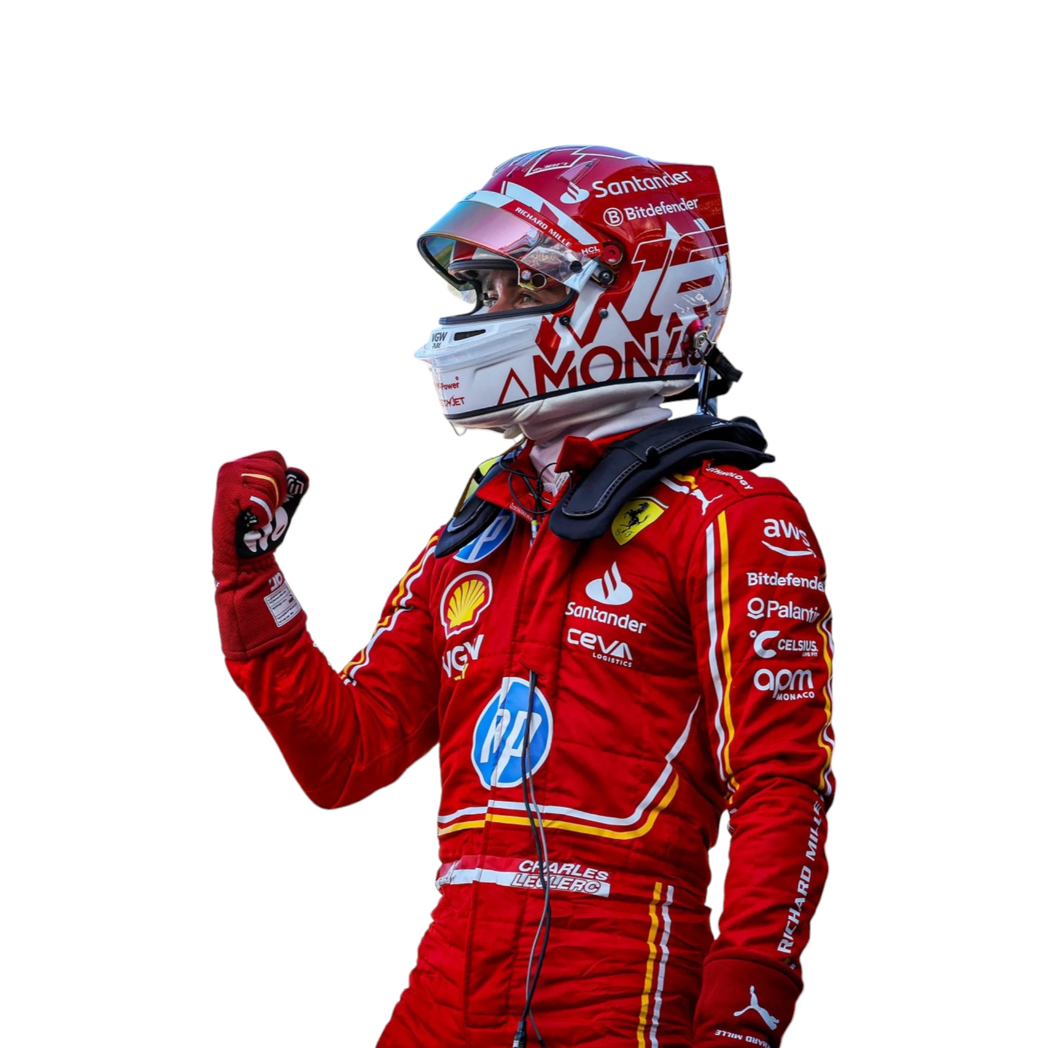 2024 Monaco GP Scuderia Ferrari Hp Charles Leclerc Race Suit