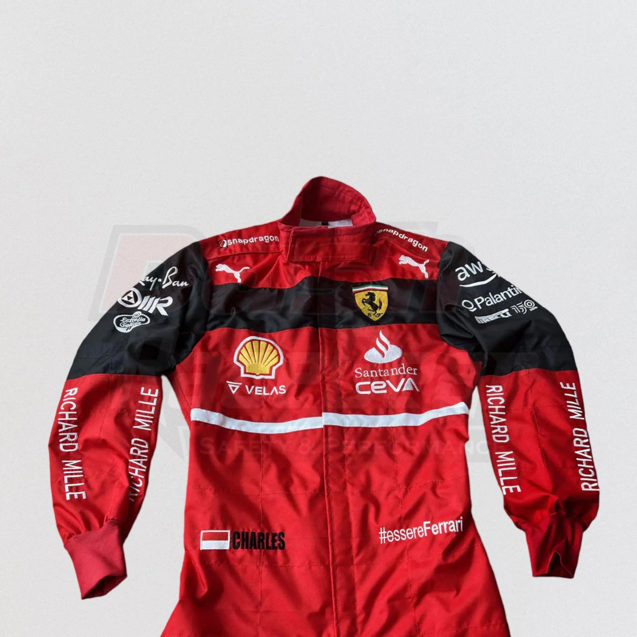 2022 Charles Leclerc Ferrari F1 Racing Suit - Dash Racewear
