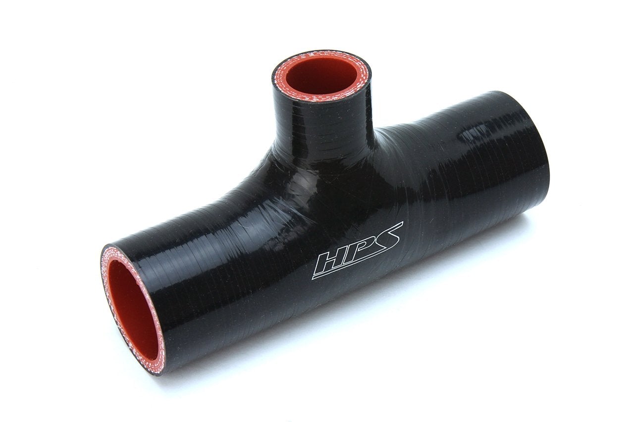 4" Silicone T Hose Coupler Adapter with 1" Branch, High Temp 4-ply Reinforced - Dash Racegear
