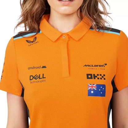 WOMENS MCLAREN REPLICA POLO SHIRT OSCAR PIASTRI - Dash Racegear