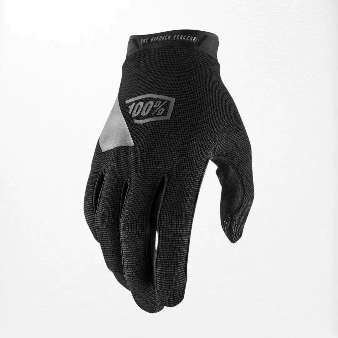 100% Ridecamp MX Gloves Black - Dash Racegear 