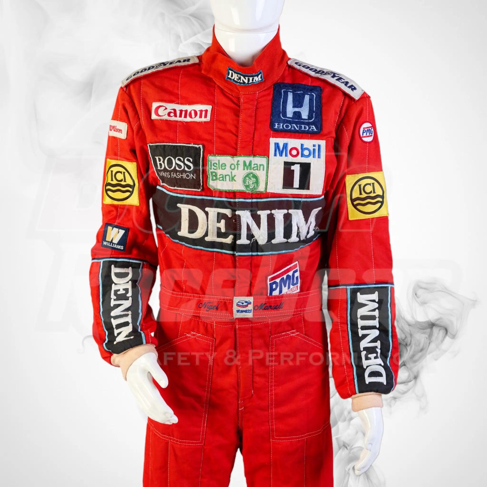 1986 Canon Williams Stand 21 Formula 1 NIGEL MANSELL’S Race Suit - Dash Racegear 