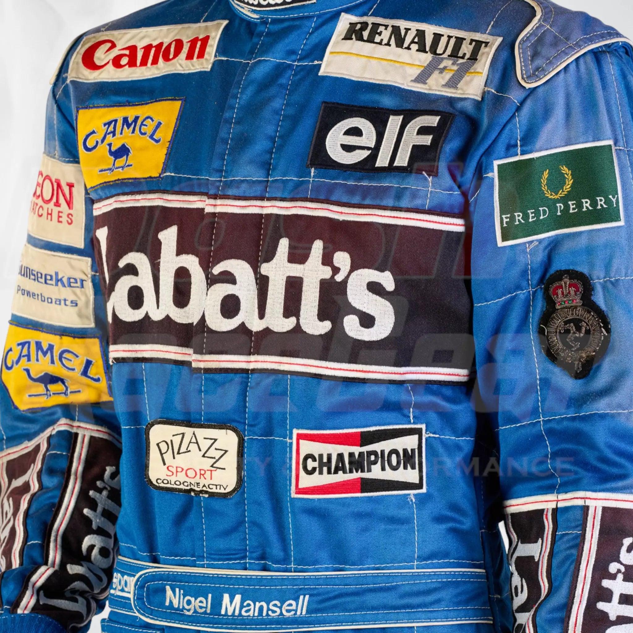 1992 Canon Williams Renault Sparco Formula 1 NIGEL MANSELL’S Race Suit - Dash Racegear 