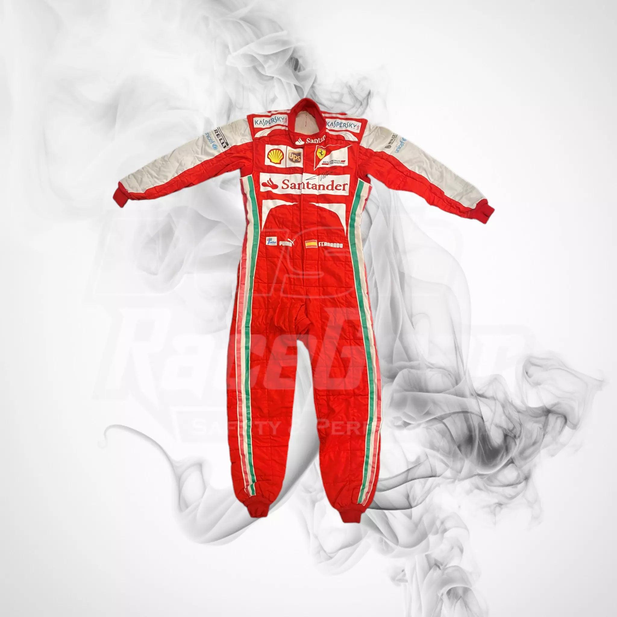2013 Fernando Alonso Signed Racing Suit - Dash Racegear 