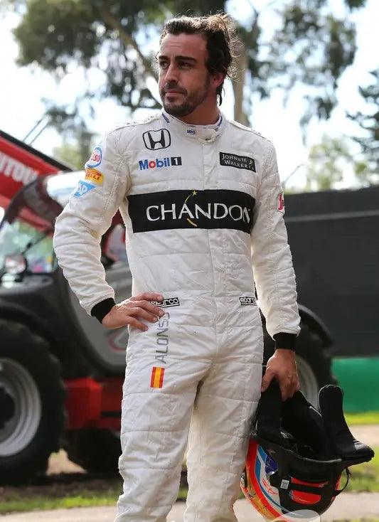 2016 Fernando Alonso McLaren F1 Team Race Suit - Dash Racegear 