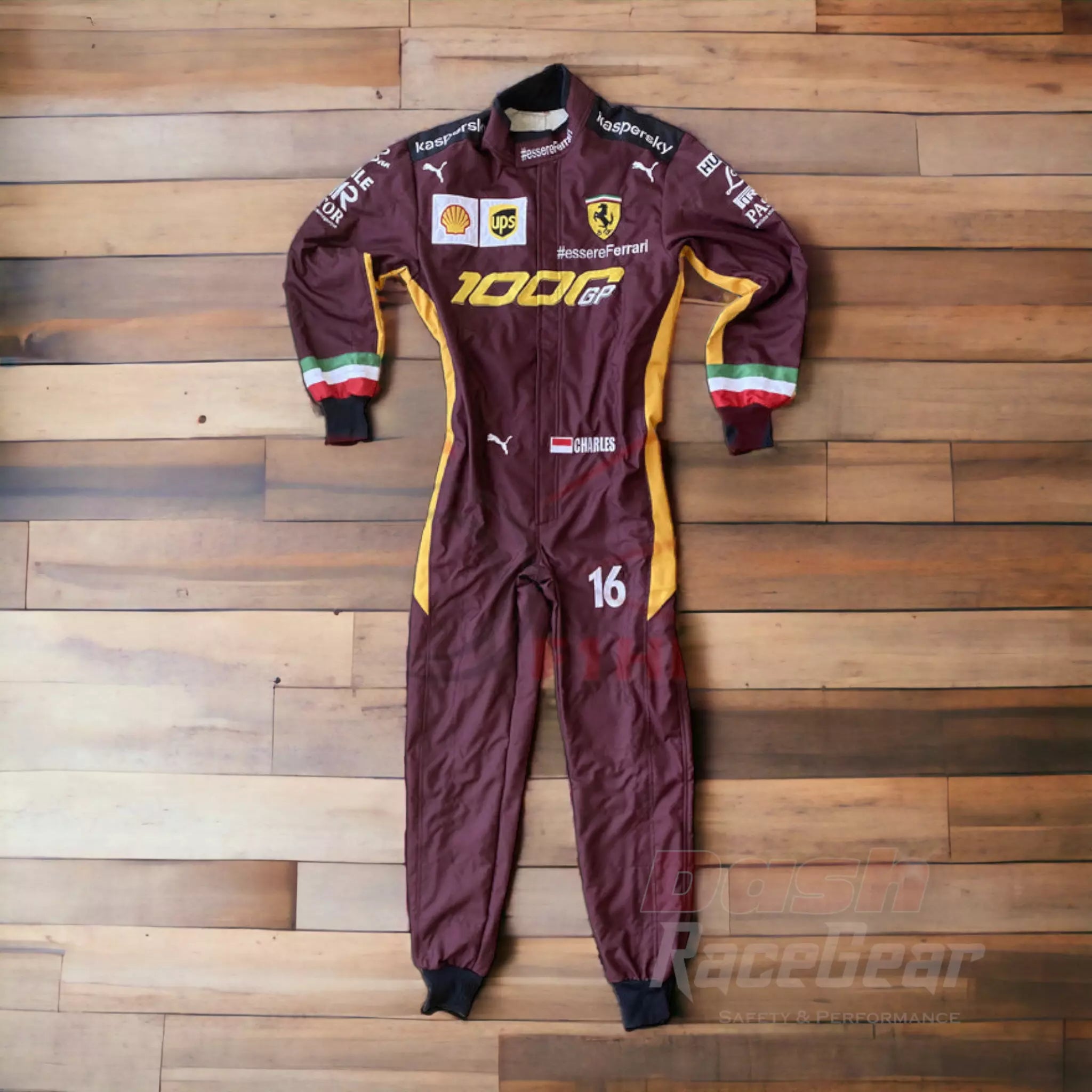 2020 Charles Leclerc Ferrari 1000 GP F1 Embroidered Racing suit