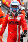 2021 Charles Leclerc Ferrari Monaco GP F1 gloves - Dash Racegear 
