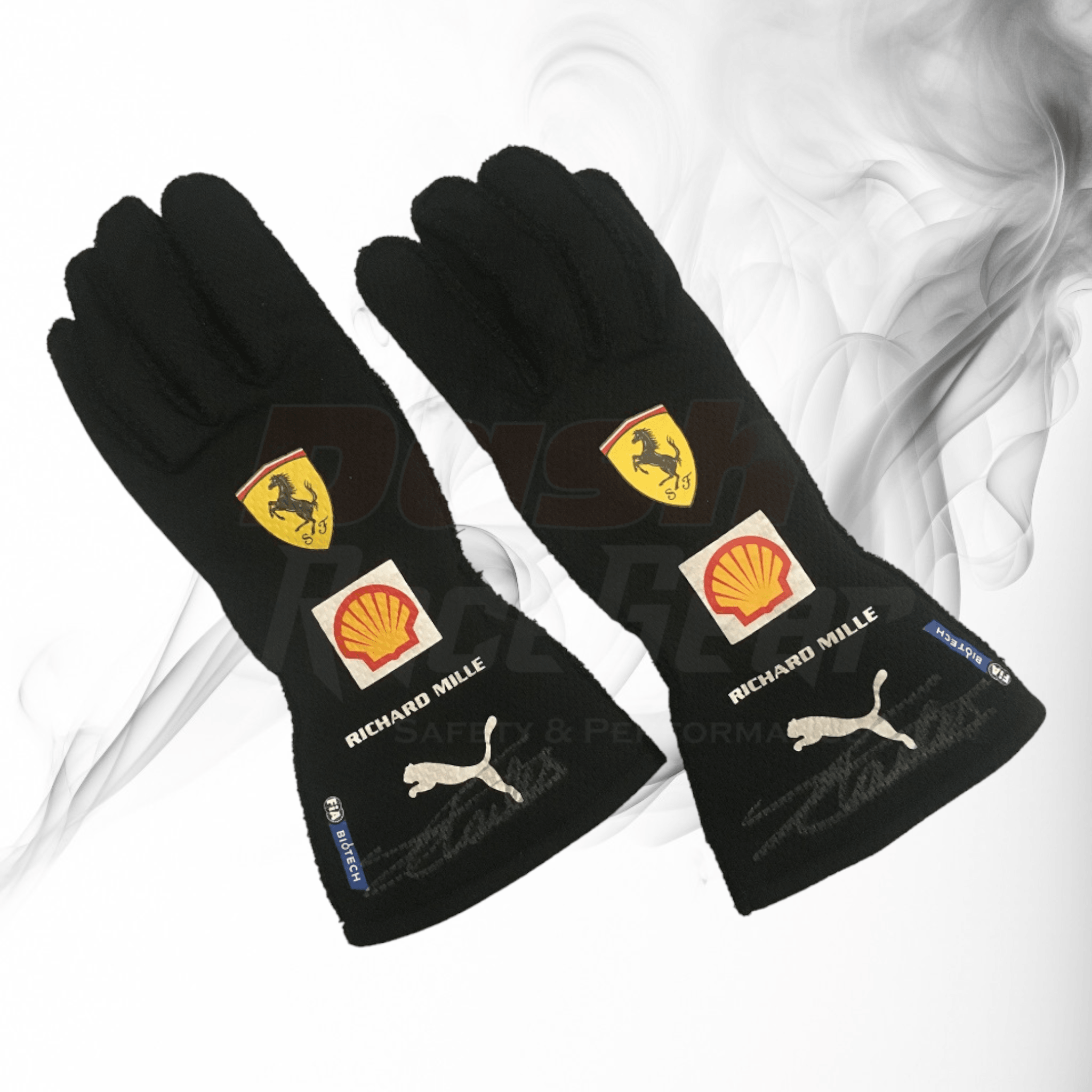 2021 Charles Leclerc Richard Mille Scuderia Ferrari Formula 1 Gloves - Dash Racegear 