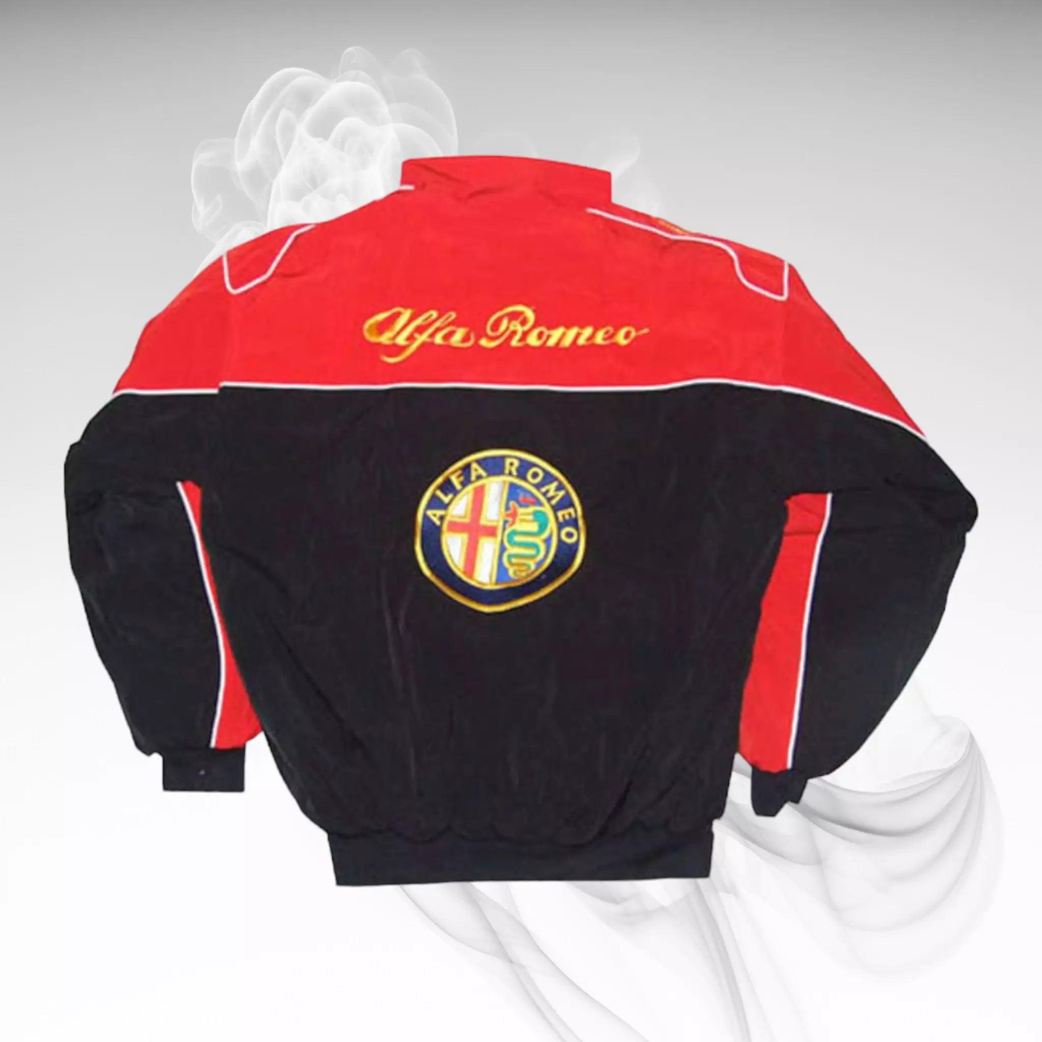 Alfa Romeo Vintage F1 Embroidered Racing Jacket - Dash Racegear 