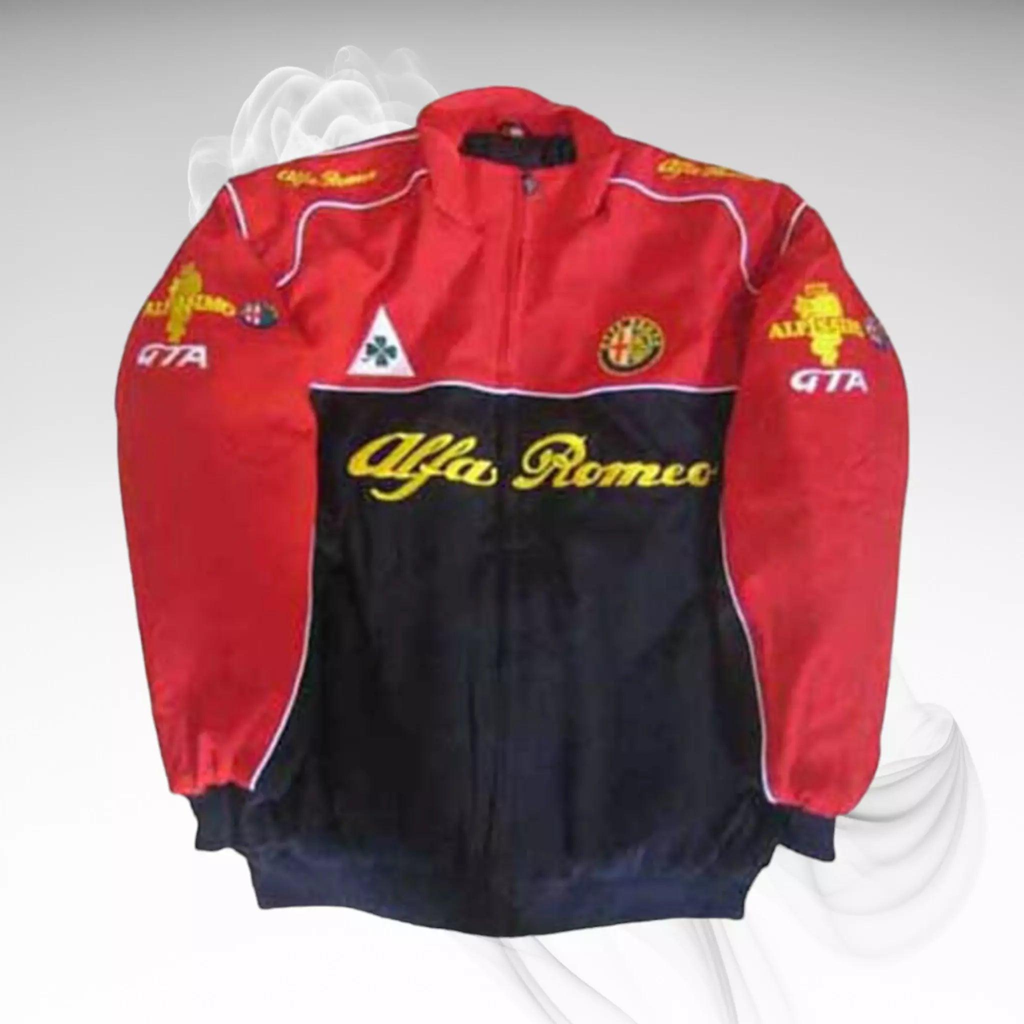 Alfa Romeo Vintage F1 Embroidered Racing Jacket - Dash Racegear 