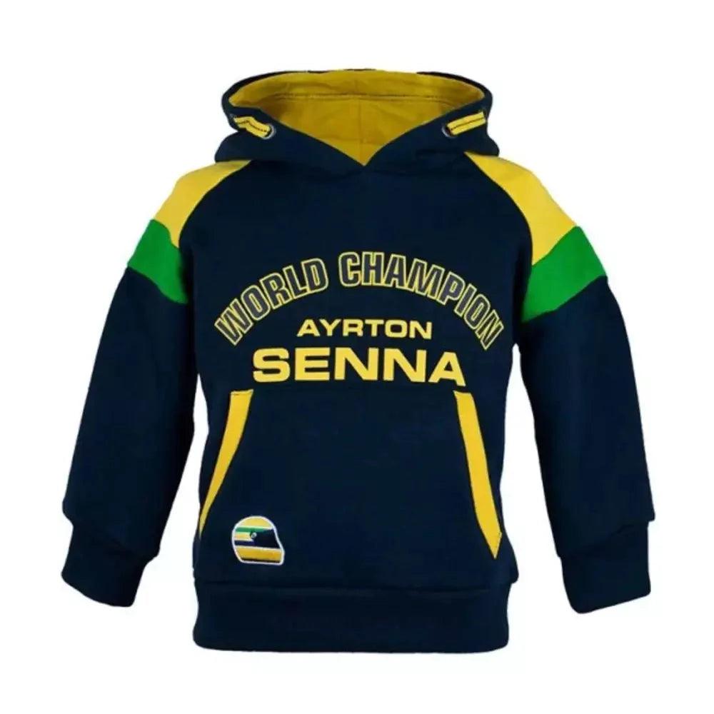 Ayrton Senna Hoodie Racing Kids - Dash Racegear 