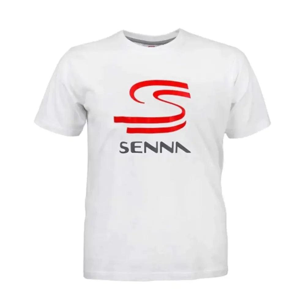 Ayrton Senna T-Shirt Senna Kids White - Dash Racegear 