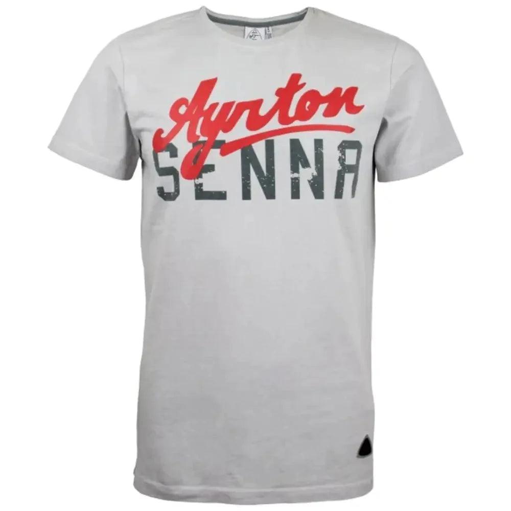 Ayrton Senna T-Shirt grey - Dash Racegear 