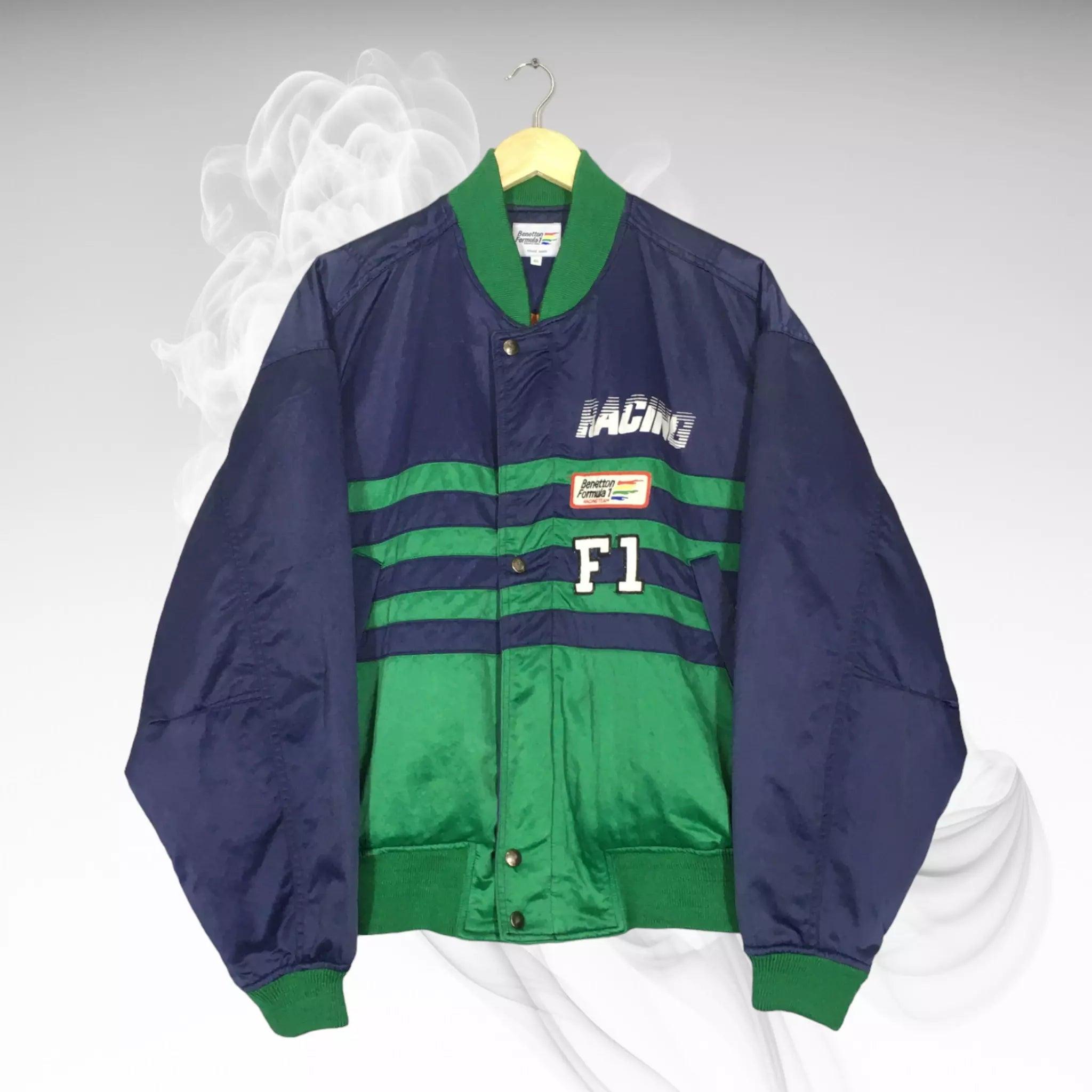 Benetton Vintage Formula 1 Team Embroidered Racing Jacket - Dash Racegear 