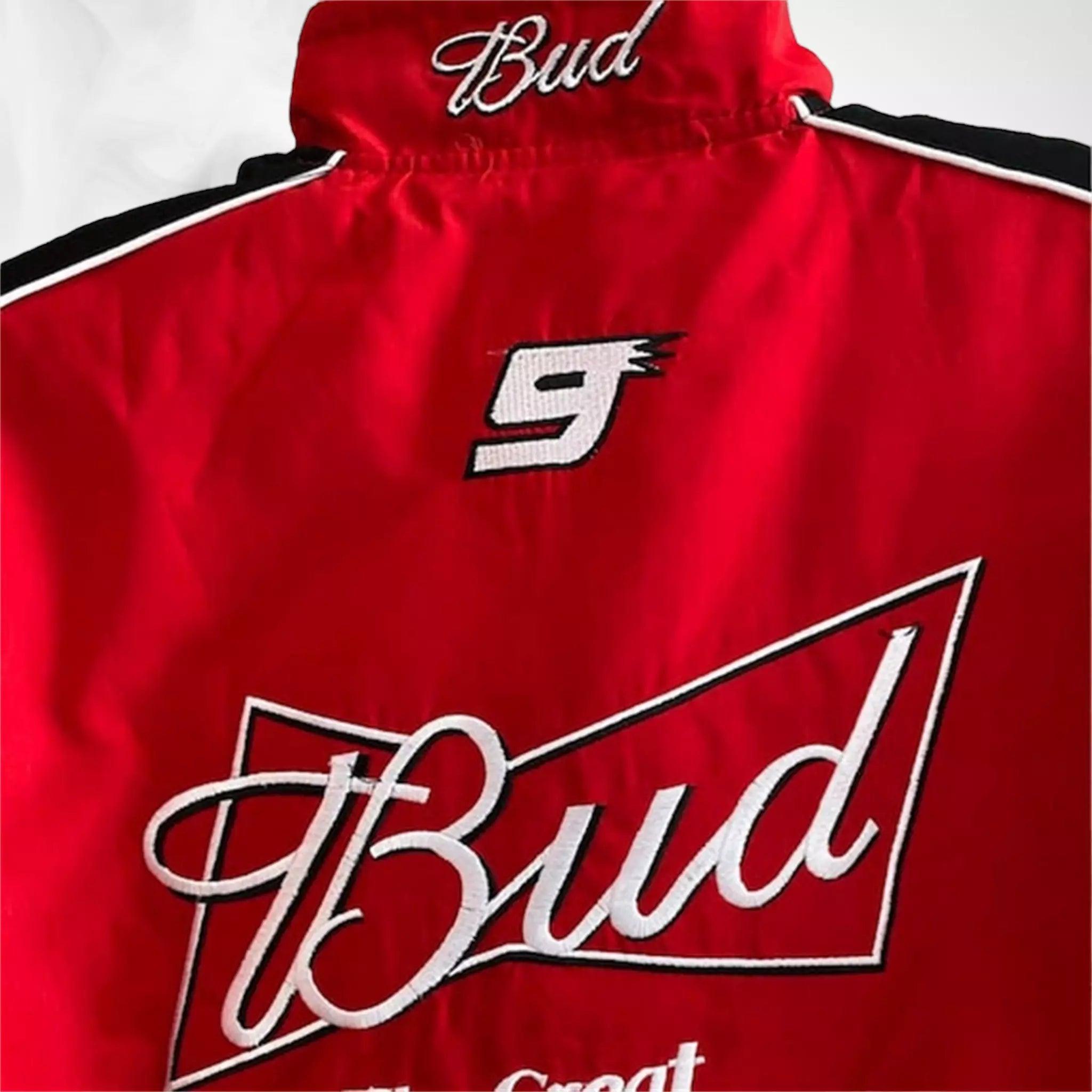 Budweiser Black F1 Retro Racing Jacket Dash Racegear