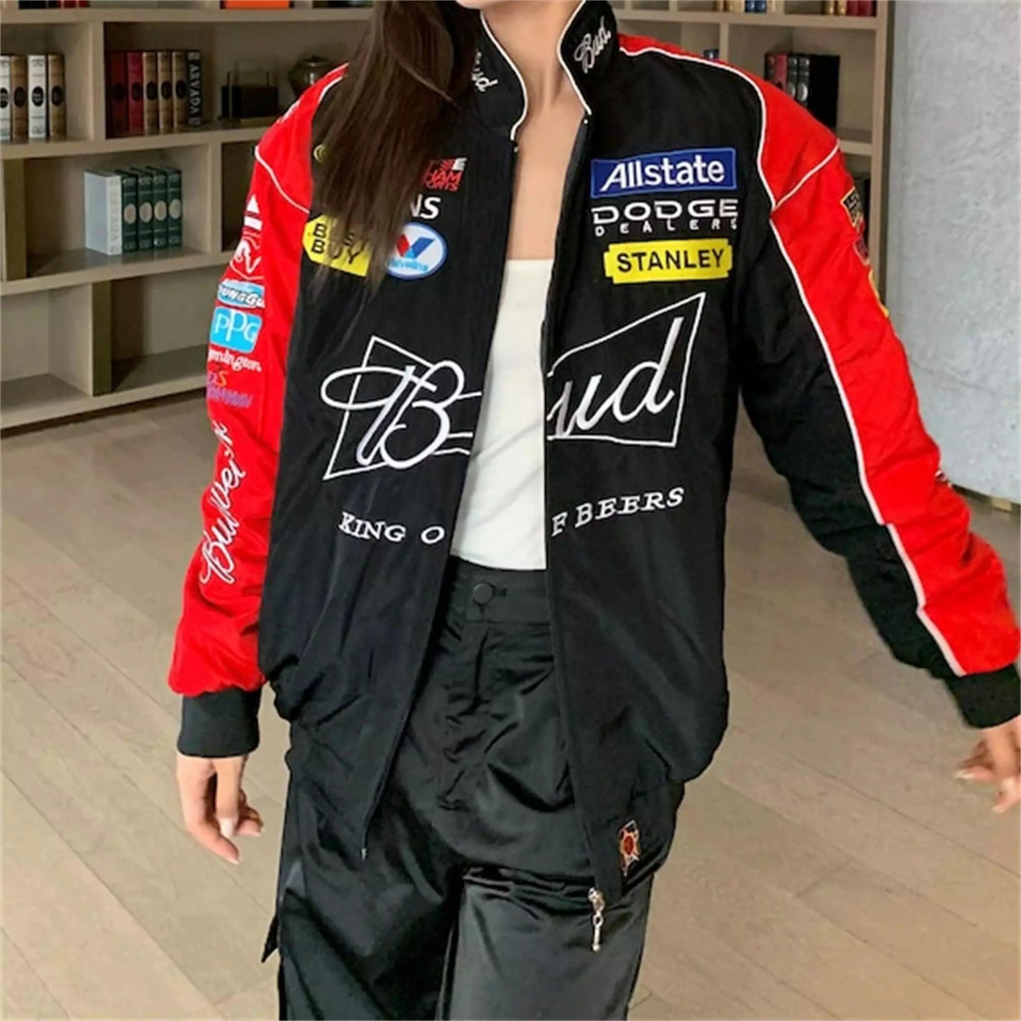 Budweiser F1 Racing Embroidered Retro Limited Edition Jacket - Dash Racegear 