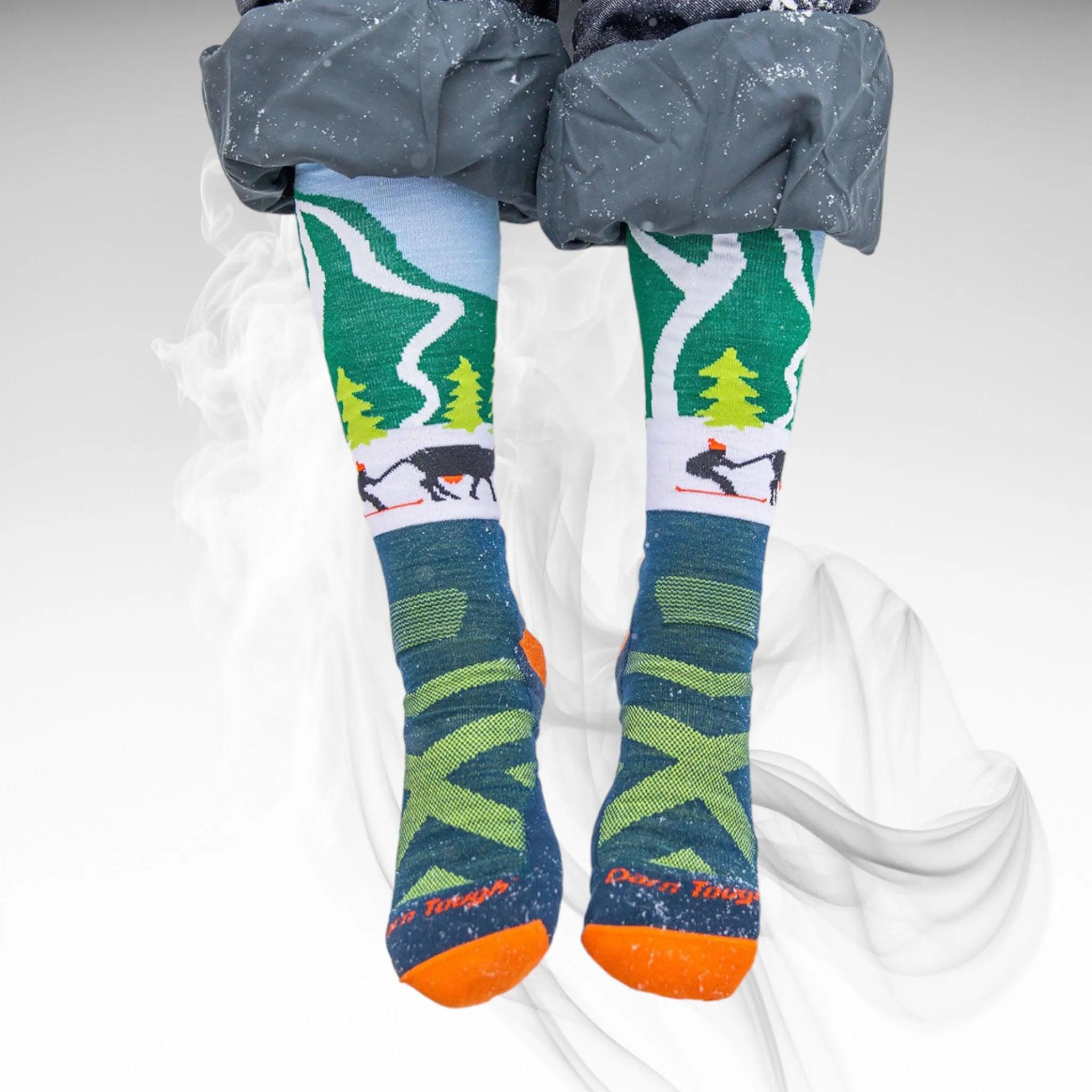 Darn Tough JR Pow Cow Midweight Ski Socks - Dash Racegear 