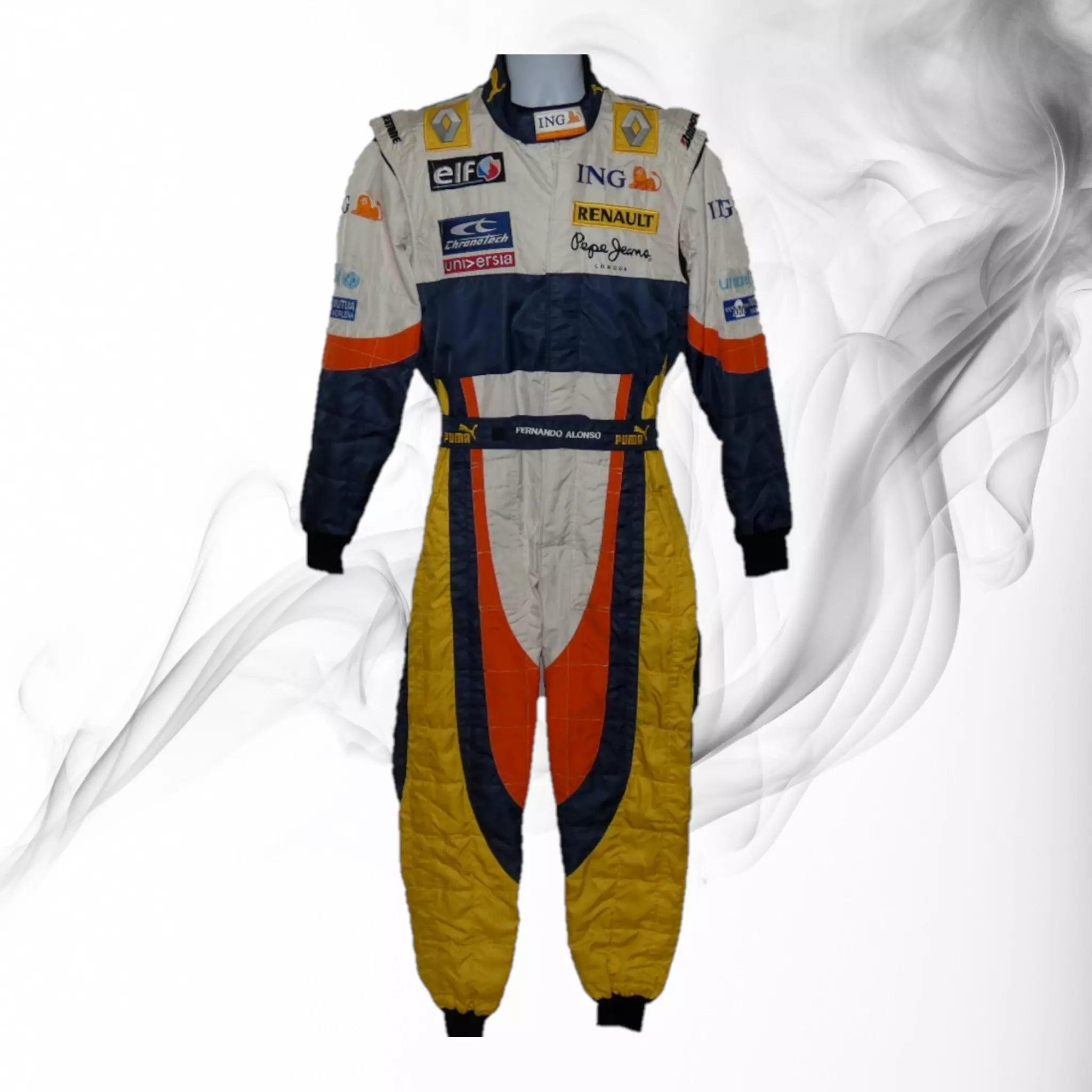 Fernando Alonso 2008 Renault F1 race suit | DASH RACEGEAR – Dash Racegear