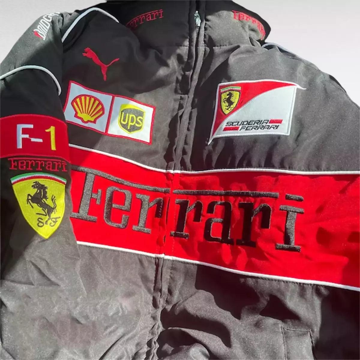 Ferrari F1 Vintage Racing Embroidered Jacket Dash Racegear
