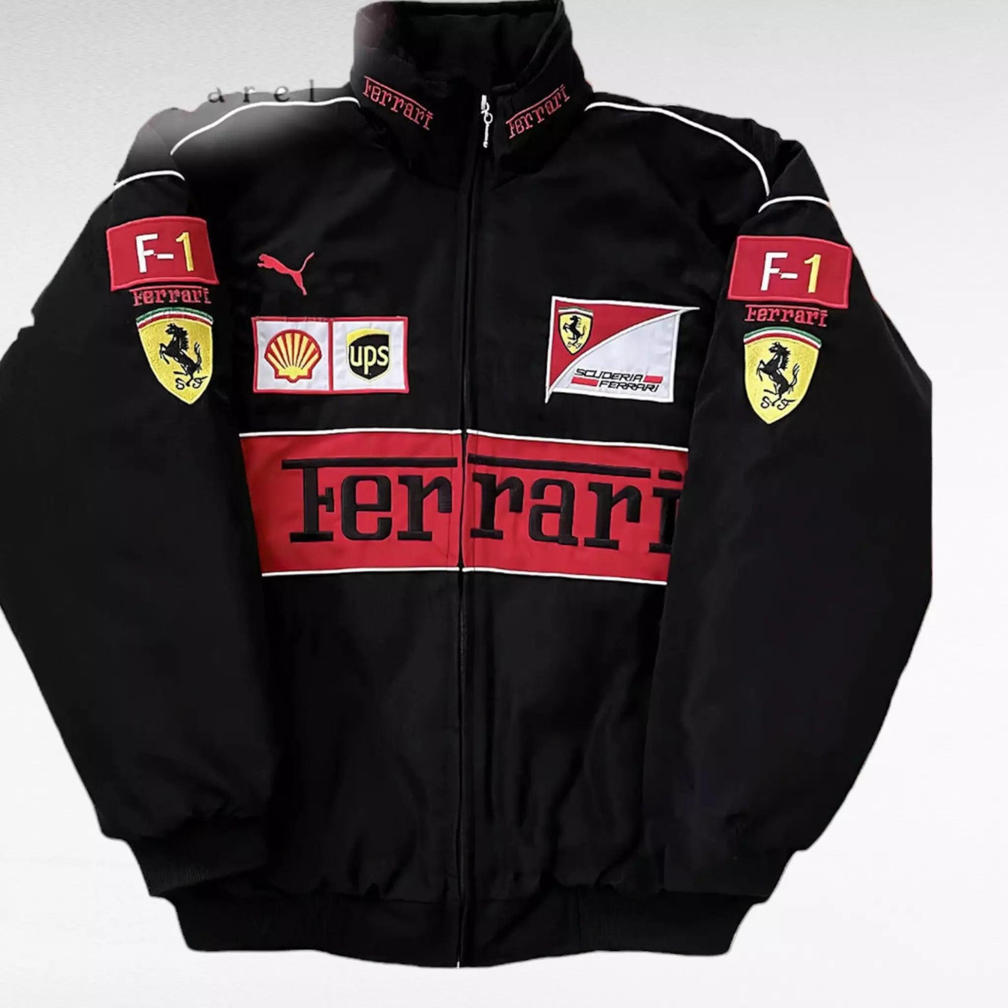 Ferrari F1 Embroidered Jacket Vintage Racing - Dash Racegear 