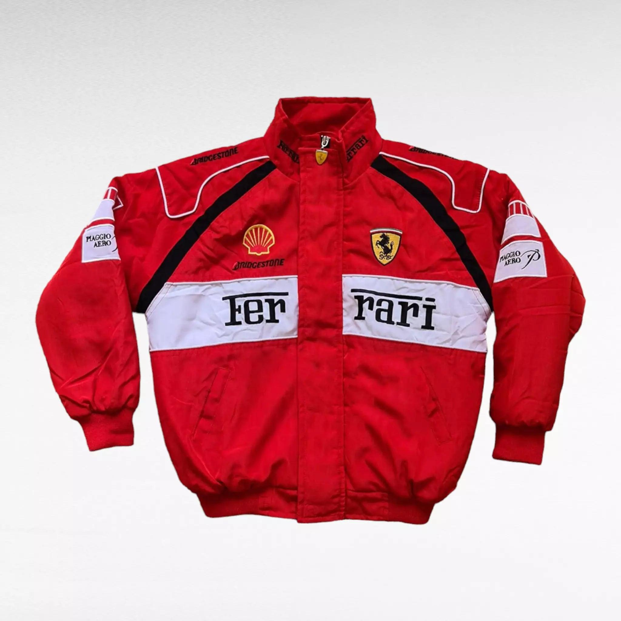 Ferrari F1 Racing Embroidered Bomber Jacket - Dash Racegear 