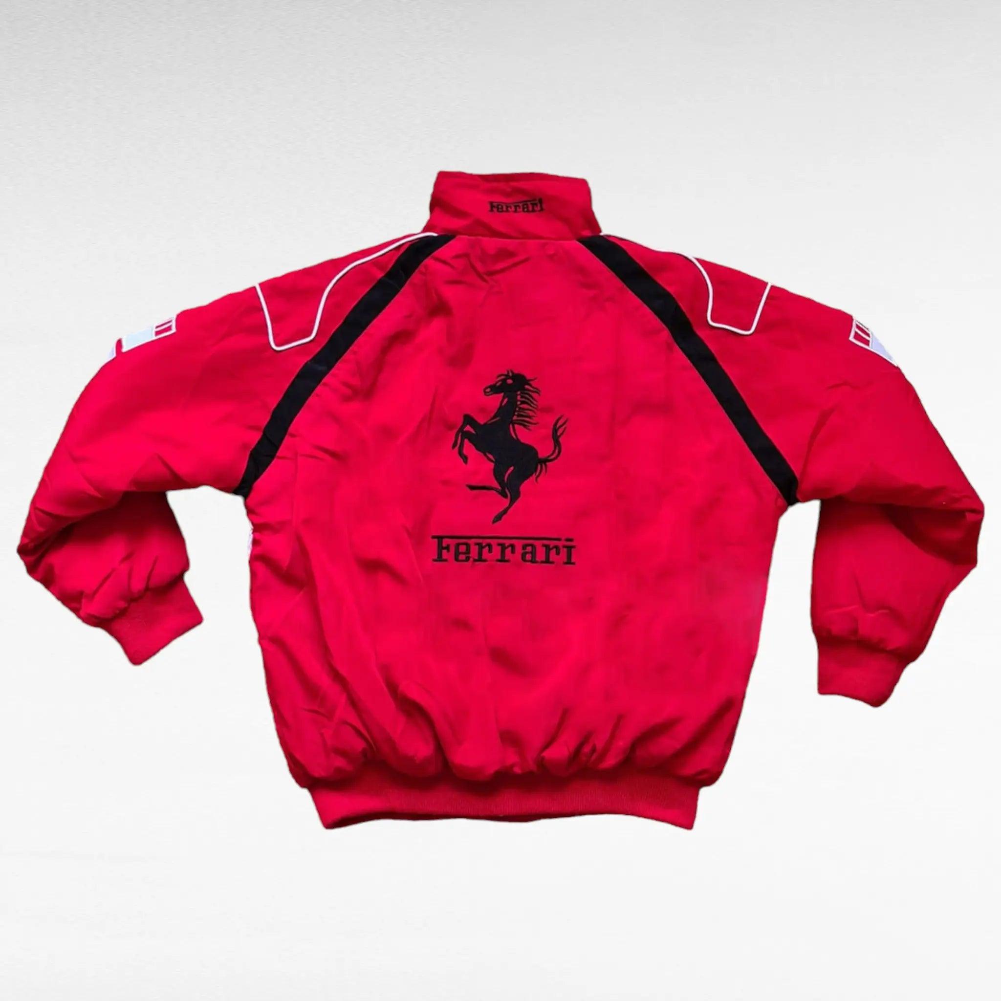 Ferrari F1 Racing Embroidered Bomber Jacket - Dash Racegear 
