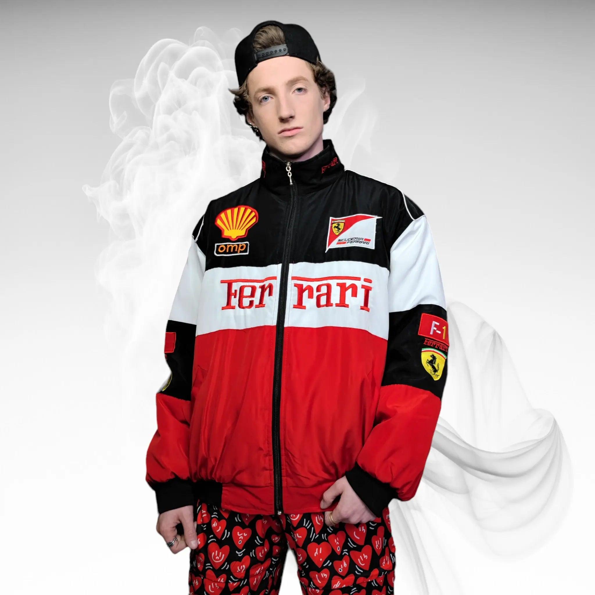 Ferrari Formula One Racing Embroidered jacket Multi Patch - Dash Racegear 