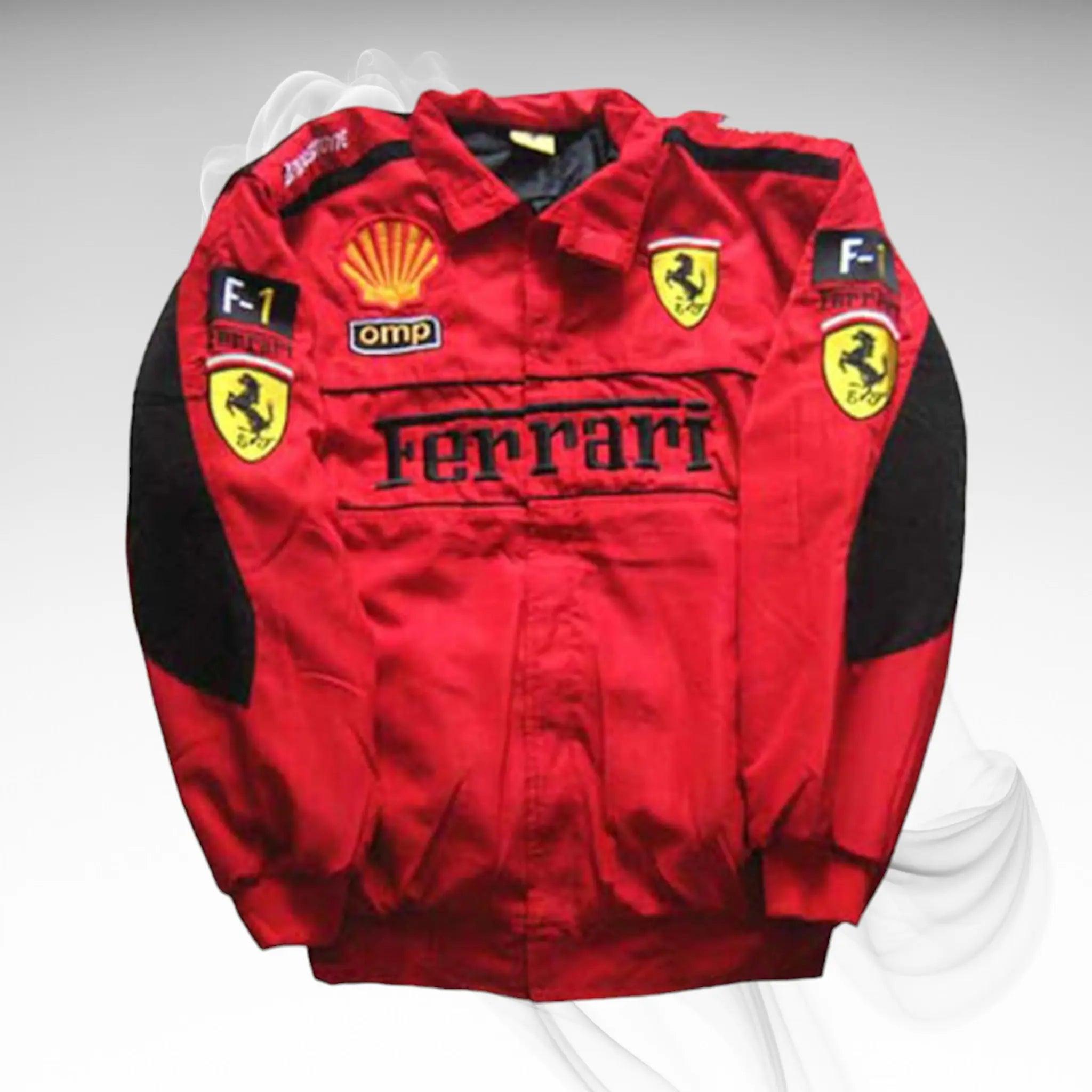 Ferrari Formula One Vintage Racing Embroidered Jacket - Dash Racegear 
