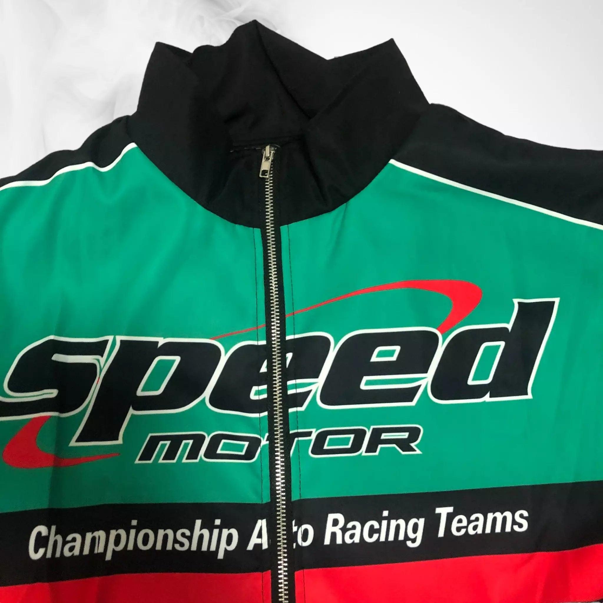 Speed Motor Green racing jacket - Dash Racegear 