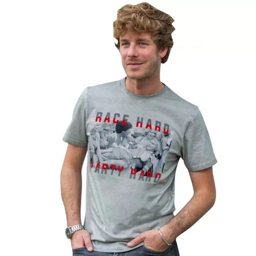 James Hunt T-Shirt Race Hard Party Hard - Dash Racegear 