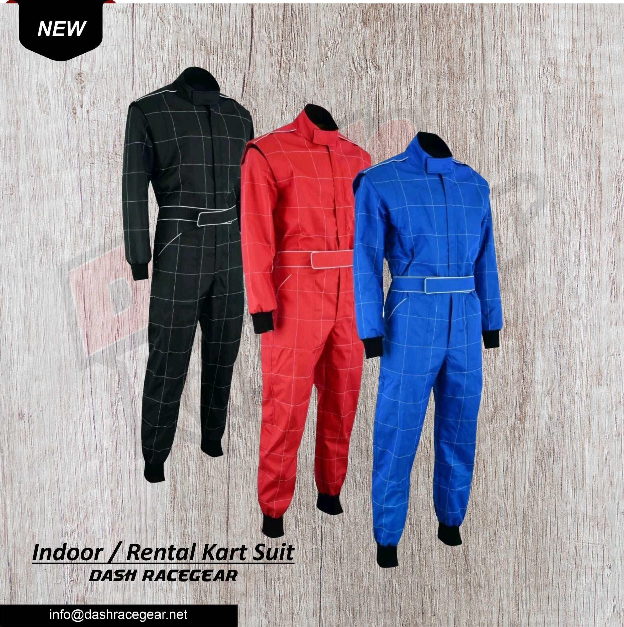 Laisure Rental Go kart  Race Suit  Dash Racegear DASH RACEGEAR