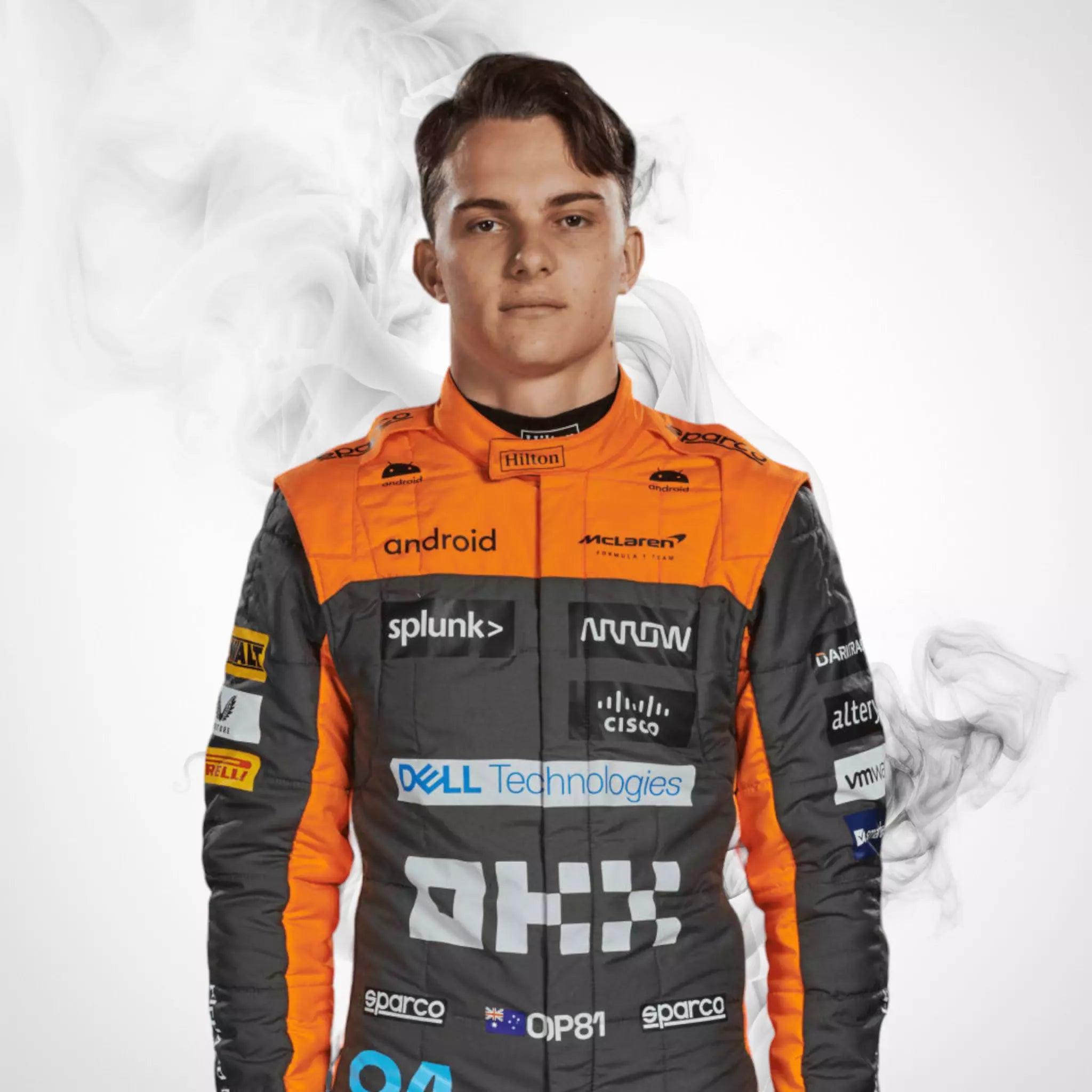 2023 New Oscar Piastri official Replica Race Suit Team McLaren F1 - Dash Racegear 