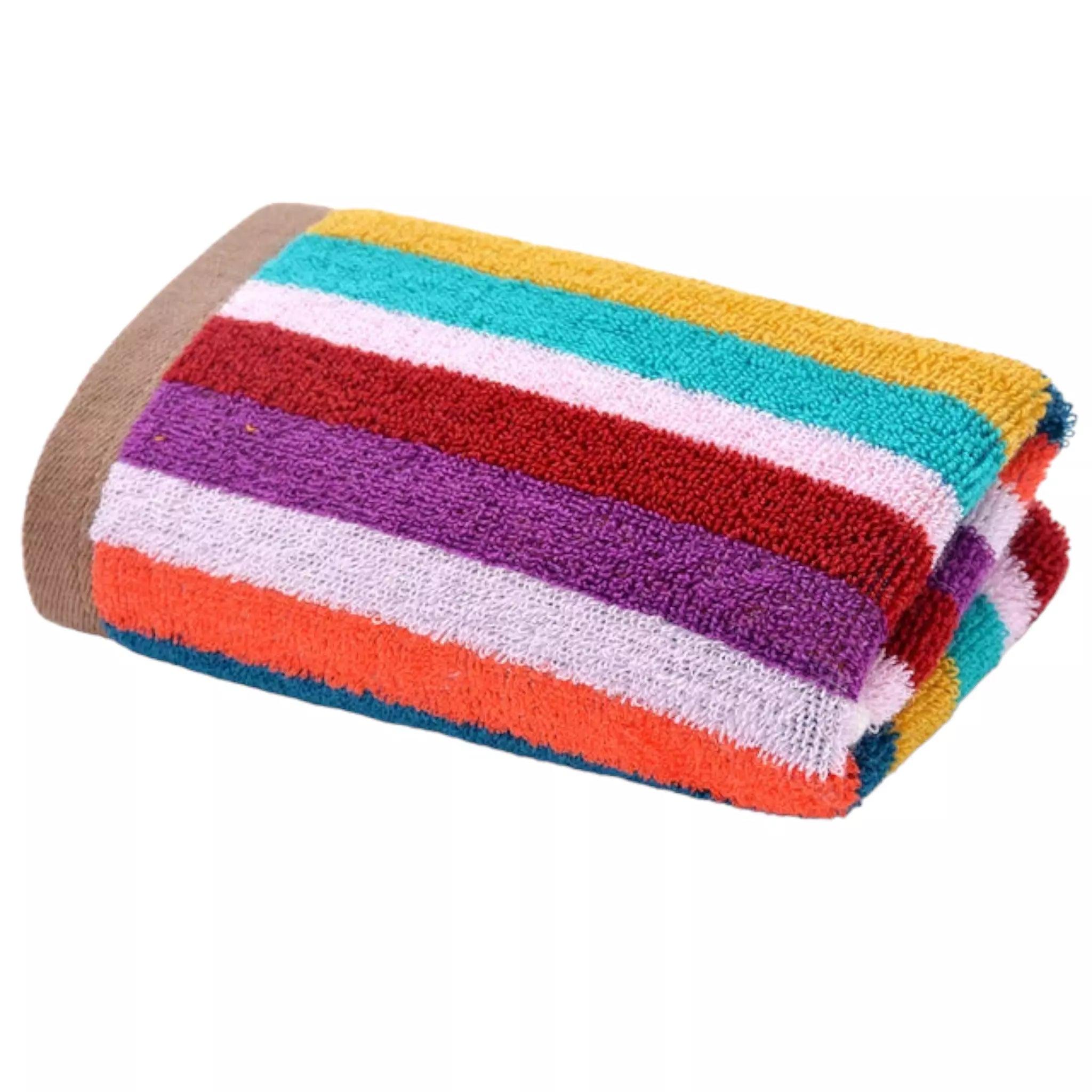 Premium Quality Cotton Stripe Towel (Red) - Dash Racegear 
