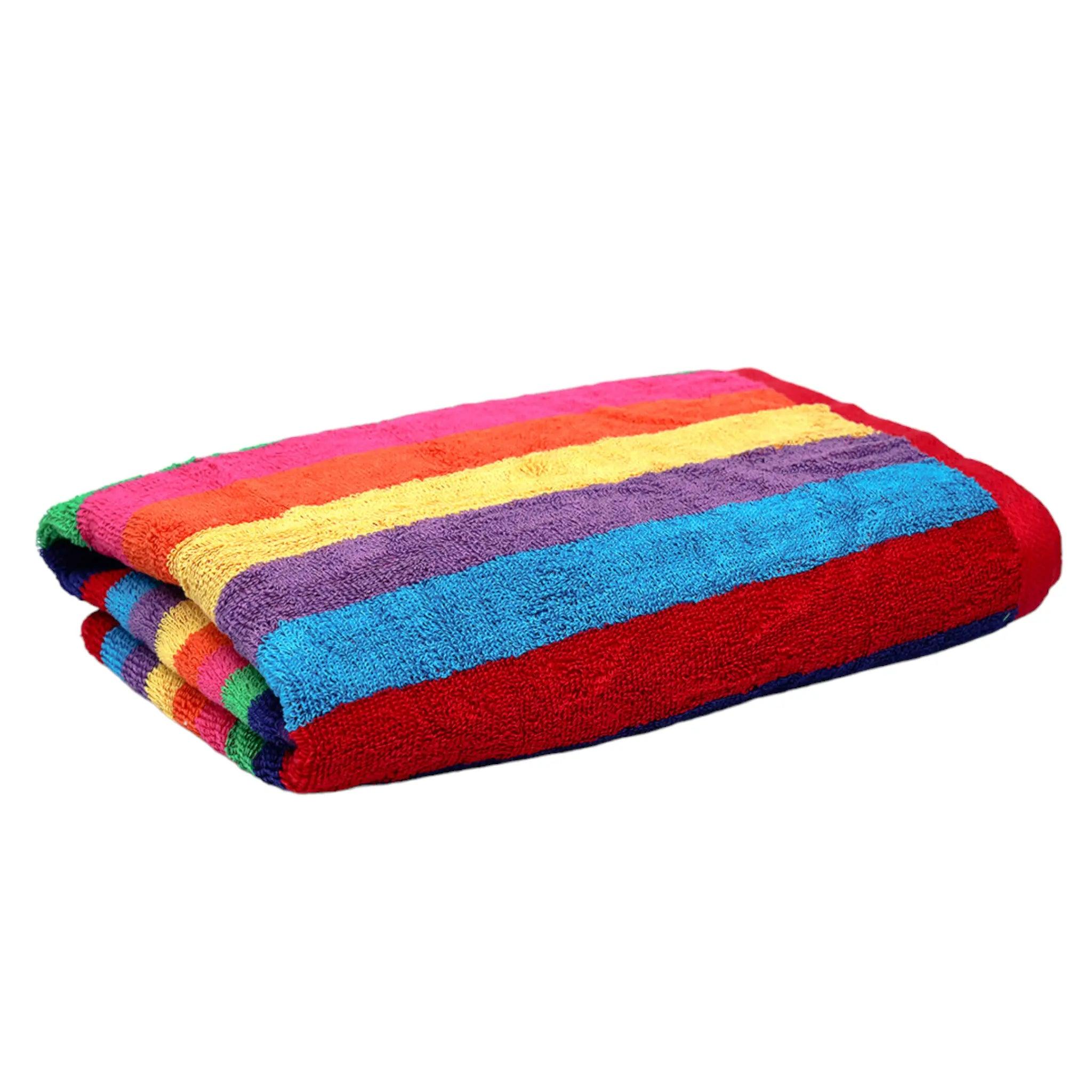 Premium Rainbow Stripe Towel - Dash Racegear 