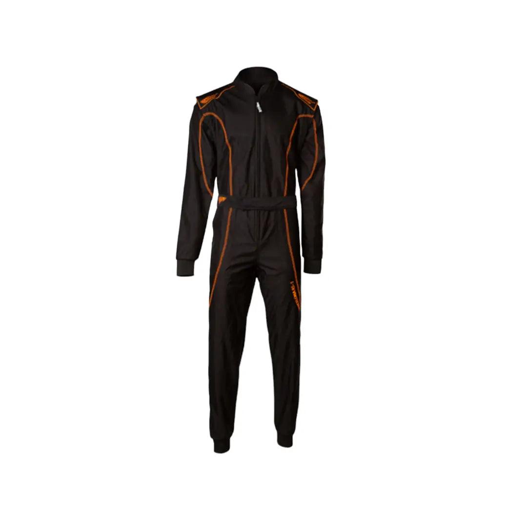 Speed LVL2 suit RS-1 Barcelona black / Fluo orange DASH RACEGEAR