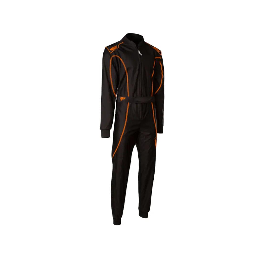 Speed LVL2 suit RS-1 Barcelona black / Fluo orange DASH RACEGEAR